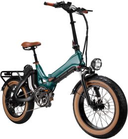 Foldable E-Bike , 25 MPH, Magnesium Alloy Frame, 750W Peak 1000W Motor, Up To 167 Miles Range, Dual 48V Batteries,7-Speed, Full Suspension, 20in X4 Fa