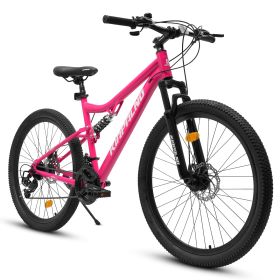 A26304 26 Inch All-Terrain Mountain Bike With Disc Brakes 21-Speed Drivetrain & Durable Carbon Steel Frame Ideal For Men And Women, Perfect For Trail