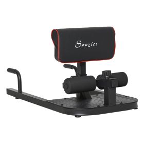 3 in 1 Padded Push Up Sit Up Squat Machine Home Gym Fitness Equipment, Black