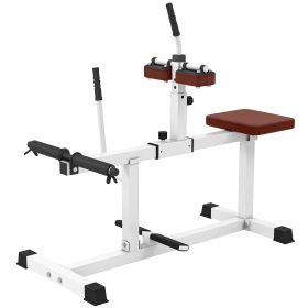 Adjustable Steel Seated Calf Raise Exercise Strength Training Gym Equipment, Brown