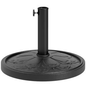 Round Patio Umbrella Base, 26 lbs Resin Outdoor Umbrella Stand Base, Patio Umbrella Stand for 1.3"/1.5"/1.9" Umbrella Poles for Outdoor, Lawn, Poolsi