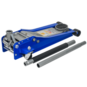 3T Heavy-Duty Horizontal Dual Pump Ground Jack (without foot pedal), Steel Racing Ground Jack, Dual Piston Rapid Lift Pump, 3 Tons (6600 lb) Capa