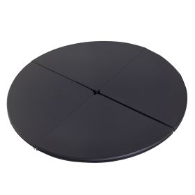 Pole Dance Mat, 2"T x 5'W Folding Pole Crash Mat for Home, Lightweight and Foldable, Black
