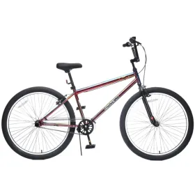 26 Inch Freestyle Bike For Teens, Steel Frame Single-Speed Bicycle With 2 Pegs , Front Caliper Brake And Rear V Brake, Bicycle For Boys And Girls Ages