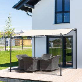 10' x 10' Outdoor Pergola Gazebo (Option: Cream White-1600x360x170 mm)