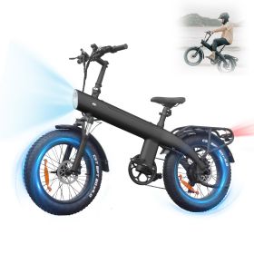 HX Q3 Electric Dirt Bike For Adults,2000W Powerful Motor E Bikes 7-Speed Disc Brake,31 MPH&60 Miles Range,20x4 Fat Tire,48V 20Ah Removable Battery,Fro (Option: Black)
