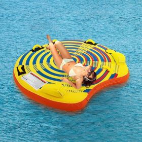 1 or 2 Person Inflatable Towable Tube for Boating with Quick Connector (Option: Style4)